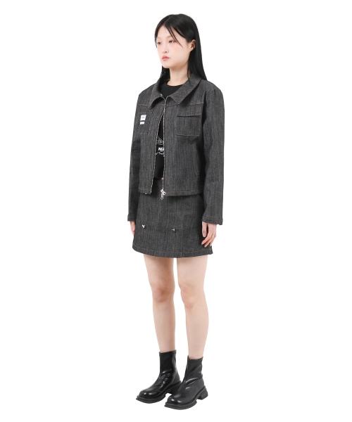 KATHARSIS(カタルシス)の「デイリーデニムローライズパンツスカート黒青ONESIZE(スカート・レディース・その他・ONE SIZE)」の3枚目の写真