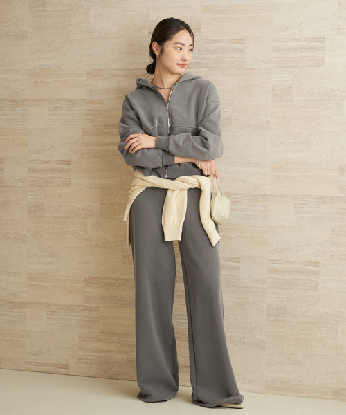plage(プラージュ)の「ASHER / アッシャー PRIYA パンツ(スウェットパンツ・レディース・チャコールグレー・36/34)」の5枚目の写真