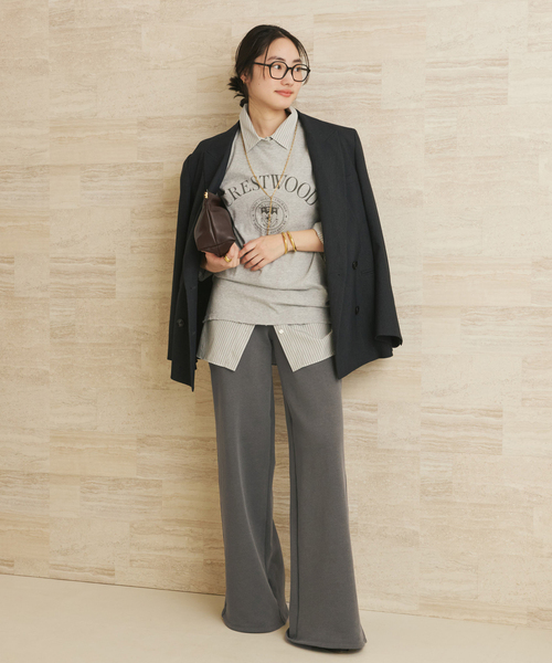 plage(プラージュ)の「ASHER / アッシャー PRIYA パンツ(スウェットパンツ・レディース・チャコールグレー・36/34)」の12枚目の写真