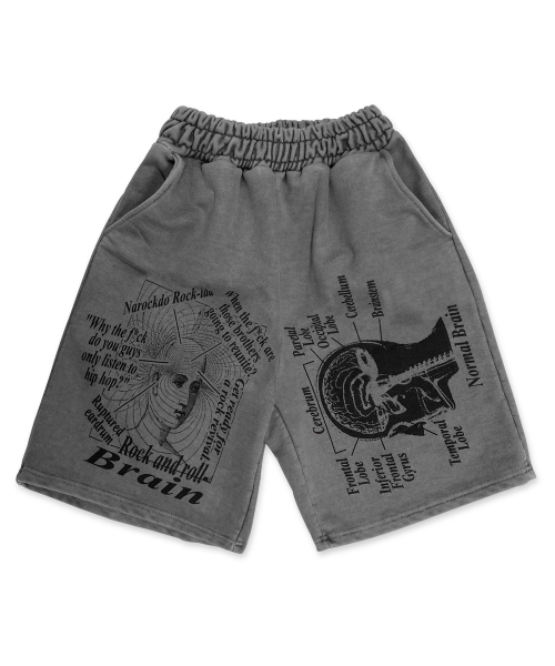 DEFYCLUBROBBERS(ディファイクラブロバース)の「Rock and Roll Brain pigment sweat shorts(その他パンツ・レディース・その他・M/L)」の1枚目の写真
