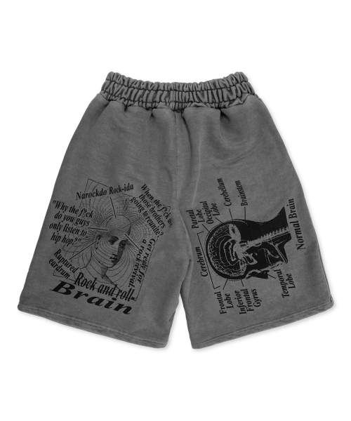 DEFYCLUBROBBERS(ディファイクラブロバース)の「Rock and Roll Brain pigment sweat shorts(その他パンツ・レディース・その他・M/L)」の2枚目の写真