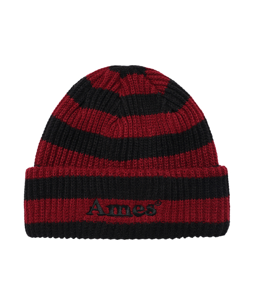AMESWORLDWIDE（アメスワールドワイド）の「STRIPE KNIT BEANIE RED（ニットキャップ/ビーニー・レディース・その他・FREE）」の2枚目の写真