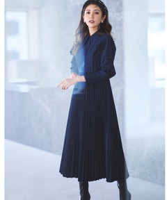 ダブルサテンクラシカルワンピース（ワンピース）｜anuans（ア