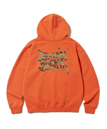 TIGER CAMO TAG HOODIE - ORANGE