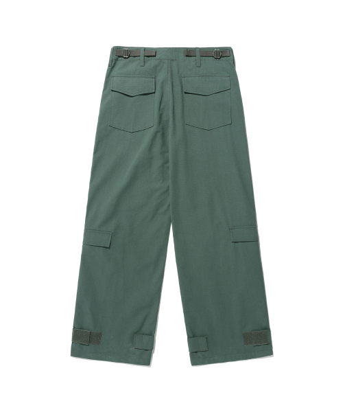 NICE GHOST CLUB(ナイスゴーストクラブ)の「CHOPPER ART WIDE PANTS_GREEN(NG2ESUPA13A)(その他パンツ・レディース・グリーン・L/M/S)」の2枚目の写真