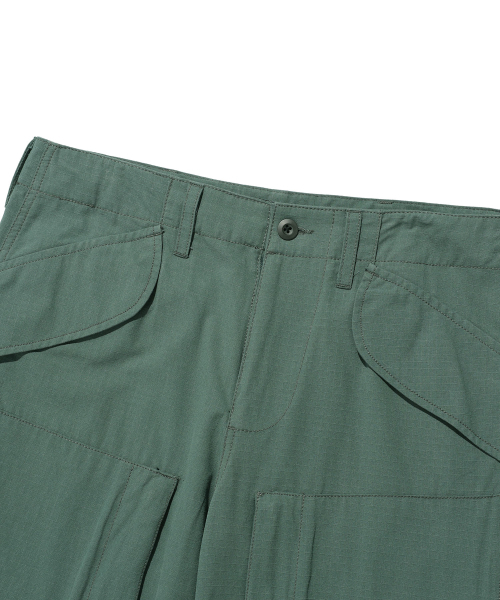 NICE GHOST CLUB(ナイスゴーストクラブ)の「CHOPPER ART WIDE PANTS_GREEN(NG2ESUPA13A)(その他パンツ・レディース・グリーン・L/M/S)」の3枚目の写真