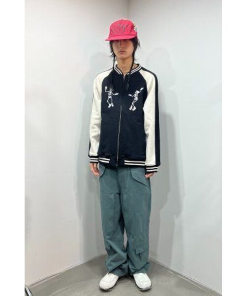 NICE GHOST CLUB(ナイスゴーストクラブ)の「CHOPPER ART WIDE PANTS_GREEN(NG2ESUPA13A)(その他パンツ・レディース・グリーン・L/M/S)」の11枚目の写真
