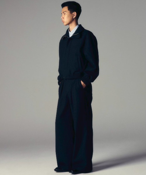 CS(シーエス)の「【CS】two tuck wool wide trousers / 【シーエス】ツータックウールワイドトラウザーズ(その他パンツ・メンズ・ダークグレー・02/01)」の14枚目の写真