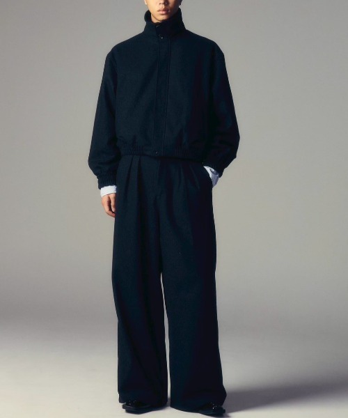 CS(シーエス)の「【CS】two tuck wool wide trousers / 【シーエス】ツータックウールワイドトラウザーズ(その他パンツ・メンズ・ダークグレー・02/01)」の11枚目の写真