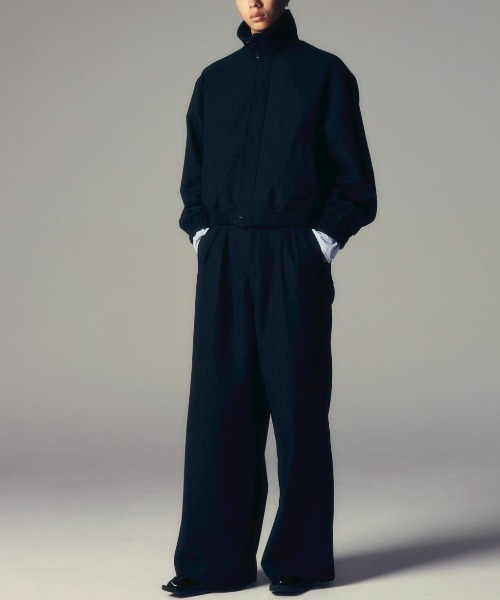 CS(シーエス)の「【CS】two tuck wool wide trousers / 【シーエス】ツータックウールワイドトラウザーズ(その他パンツ・メンズ・ダークグレー・02/01)」の12枚目の写真
