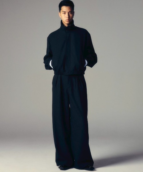CS(シーエス)の「【CS】two tuck wool wide trousers / 【シーエス】ツータックウールワイドトラウザーズ(その他パンツ・メンズ・ダークグレー・02/01)」の13枚目の写真