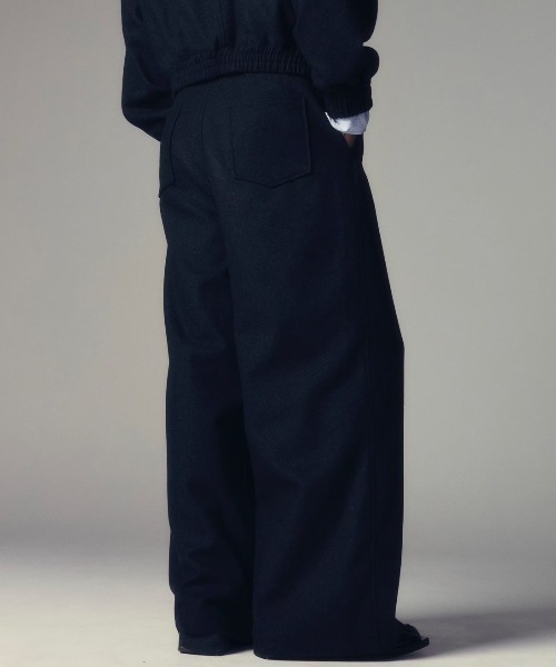 CS(シーエス)の「【CS】two tuck wool wide trousers / 【シーエス】ツータックウールワイドトラウザーズ(その他パンツ・メンズ・ダークグレー・02/01)」の17枚目の写真