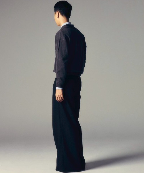CS(シーエス)の「【CS】two tuck wool wide trousers / 【シーエス】ツータックウールワイドトラウザーズ(その他パンツ・メンズ・ダークグレー・02/01)」の10枚目の写真