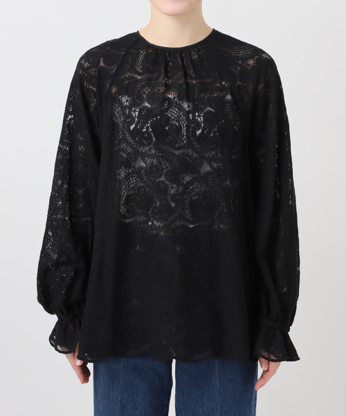 B.C STOCK(ベーセーストック)の「手洗い可 / レースチュニック(シャツ/ブラウス・レディース・ホワイト/ブラック・FREE)」の22枚目の写真