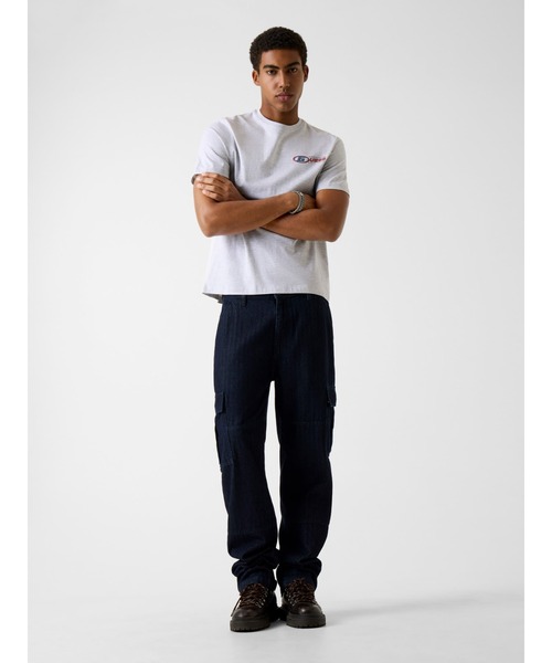 GUESS JEANS（ゲスジーンズ）の「GUESS JEANS Regular Fit G Sport Tee Tシャツ（Tシャツ/カットソー・メンズ・グレー/ブラック・SMALL/MEDIUM/LARGE/X-LARGE）」の5枚目の写真