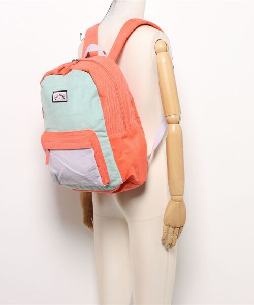 BILLABONG(ビラボン)の「【BILLABONG/ビラボン】SINCE 73 BACKPACK/コーデュロイ バックパック・リュックサック(バックパック/リュック・レディース・グリーン×ピンク・FREE)」の5枚目の写真