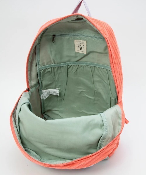 BILLABONG(ビラボン)の「【BILLABONG/ビラボン】SINCE 73 BACKPACK/コーデュロイ バックパック・リュックサック(バックパック/リュック・レディース・グリーン×ピンク・FREE)」の9枚目の写真