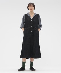 MHL. | CANTON BLACK LIGHT DENIM(ワンピース)