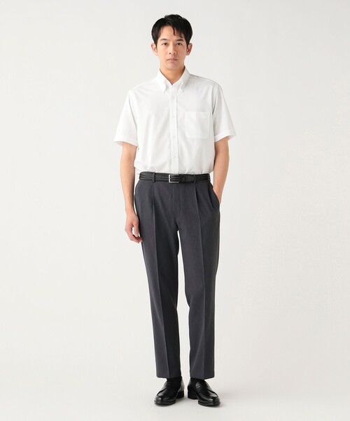 BEAMS HEART(ビームスハート)の「【7/9値下げ】トリコット イージーケア ショートスリーブ ボタンダウンシャツ【クールビズ】(シャツ/ブラウス・メンズ・ホワイト/ブルー/サックスブルー・X-LARGE/SMALL/MEDIUM/LARGE)」の4枚目の写真