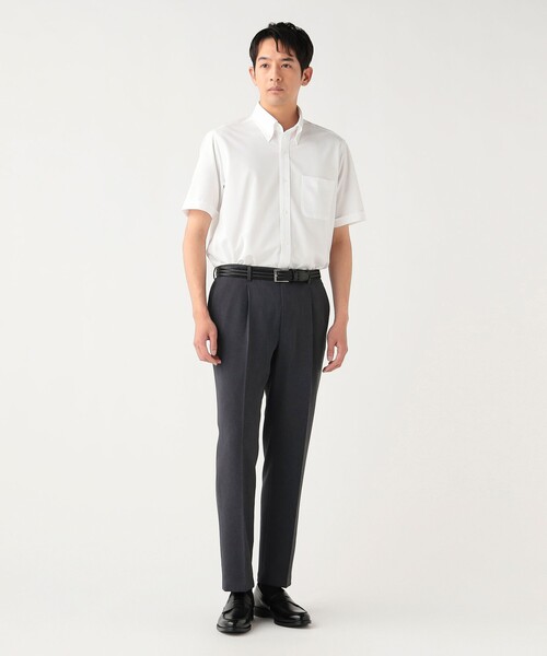 BEAMS HEART(ビームスハート)の「【7/9値下げ】トリコット イージーケア ショートスリーブ ボタンダウンシャツ【クールビズ】(シャツ/ブラウス・メンズ・ホワイト/ブルー/サックスブルー・X-LARGE/SMALL/MEDIUM/LARGE)」の5枚目の写真