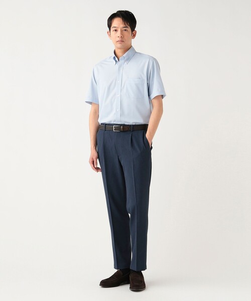 BEAMS HEART(ビームスハート)の「【7/9値下げ】トリコット イージーケア ショートスリーブ ボタンダウンシャツ【クールビズ】(シャツ/ブラウス・メンズ・ホワイト/ブルー/サックスブルー・X-LARGE/SMALL/MEDIUM/LARGE)」の8枚目の写真