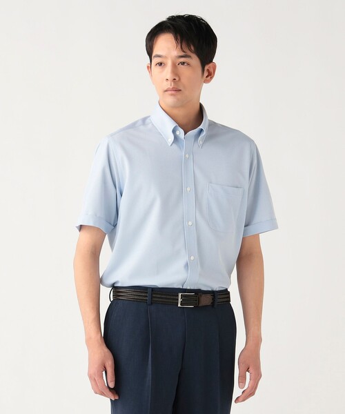 BEAMS HEART(ビームスハート)の「【7/9値下げ】トリコット イージーケア ショートスリーブ ボタンダウンシャツ【クールビズ】(シャツ/ブラウス・メンズ・ホワイト/ブルー/サックスブルー・X-LARGE/SMALL/MEDIUM/LARGE)」の11枚目の写真