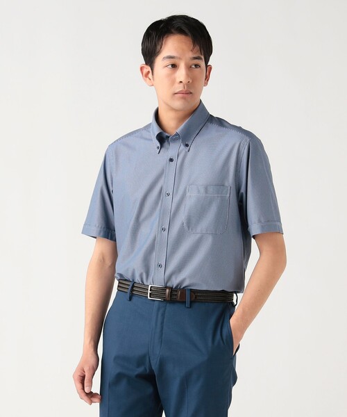 BEAMS HEART(ビームスハート)の「【7/9値下げ】トリコット イージーケア ショートスリーブ ボタンダウンシャツ【クールビズ】(シャツ/ブラウス・メンズ・ホワイト/ブルー/サックスブルー・X-LARGE/SMALL/MEDIUM/LARGE)」の15枚目の写真