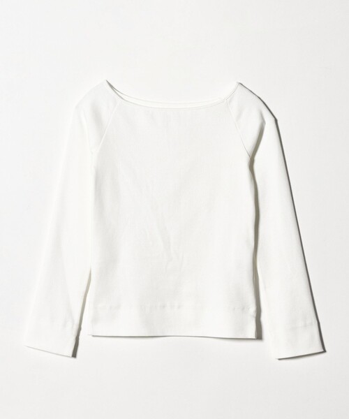 conte（コンテ）の「＜conte＞ボートネック ラグランスリーブカットソー（Tシャツ/カットソー・レディース・ブラック/ダークブラウン/ホワイト・FREE）」の2枚目の写真