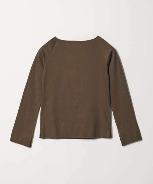 conte（コンテ）の「＜conte＞ボートネック ラグランスリーブカットソー（Tシャツ/カットソー・レディース・ブラック/ダークブラウン/ホワイト・FREE）」の8枚目の写真