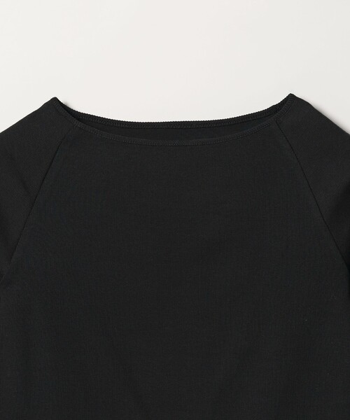 conte（コンテ）の「＜conte＞ボートネック ラグランスリーブカットソー（Tシャツ/カットソー・レディース・ブラック/ダークブラウン/ホワイト・FREE）」の15枚目の写真