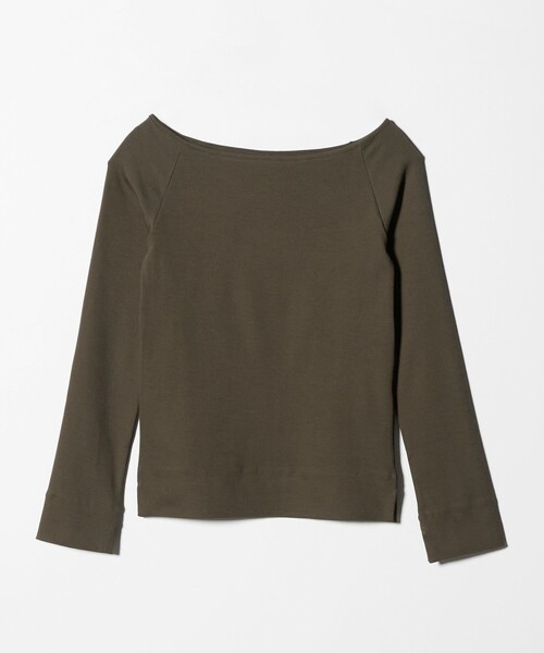 conte（コンテ）の「＜conte＞ボートネック ラグランスリーブカットソー（Tシャツ/カットソー・レディース・ブラック/ダークブラウン/ホワイト・FREE）」の17枚目の写真