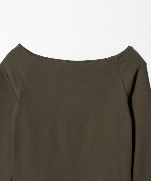 conte（コンテ）の「＜conte＞ボートネック ラグランスリーブカットソー（Tシャツ/カットソー・レディース・ブラック/ダークブラウン/ホワイト・FREE）」の19枚目の写真