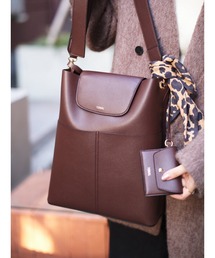 TONAL | 《14inchPC/A4対応/パスケース付》フェイクレザーTallトートバッグ(トートバッグ)