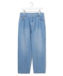 【UNISEX】ライトオンス ワイドデニムパンツ