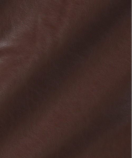 Right-on（ライトオン）の「【HONEYSUCKLE ROSE】フェイクレザーブルゾン (リブネック / ブラック×ブラウン / 大人カジュアル)（ブルゾン・レディース・ブラウン/ブラック・S/M/L）」の22枚目の写真