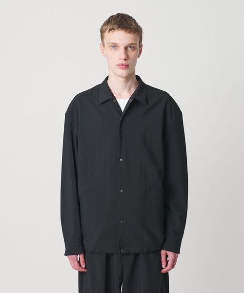 MONKEY TIME（モンキータイム）の「RENU TROシリーズ コーチ ジャケット -セットアップ対応-（ブルゾン・メンズ・ダークグレー/ブラック・S/M/L/XL）」の5枚目の写真