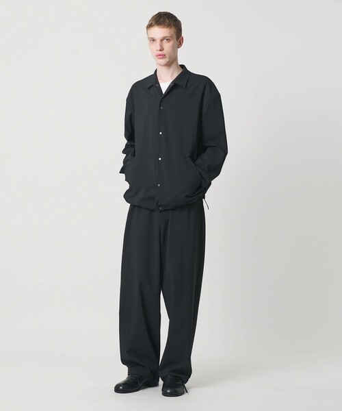 MONKEY TIME（モンキータイム）の「RENU TROシリーズ コーチ ジャケット -セットアップ対応-（ブルゾン・メンズ・ダークグレー/ブラック・S/M/L/XL）」の10枚目の写真