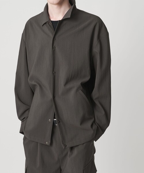 MONKEY TIME（モンキータイム）の「RENU TROシリーズ コーチ ジャケット -セットアップ対応-（ブルゾン・メンズ・ダークグレー/ブラック・S/M/L/XL）」の11枚目の写真