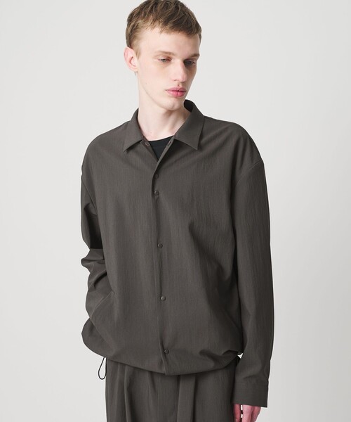 MONKEY TIME（モンキータイム）の「RENU TROシリーズ コーチ ジャケット -セットアップ対応-（ブルゾン・メンズ・ダークグレー/ブラック・S/M/L/XL）」の13枚目の写真