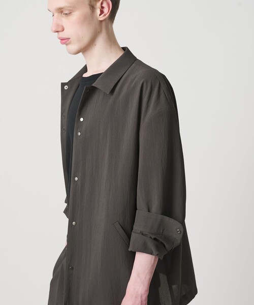 MONKEY TIME（モンキータイム）の「RENU TROシリーズ コーチ ジャケット -セットアップ対応-（ブルゾン・メンズ・ダークグレー/ブラック・S/M/L/XL）」の14枚目の写真