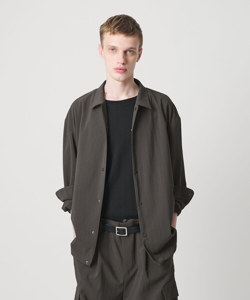 MONKEY TIME（モンキータイム）の「RENU TROシリーズ コーチ ジャケット -セットアップ対応-（ブルゾン・メンズ・ダークグレー/ブラック・S/M/L/XL）」の17枚目の写真