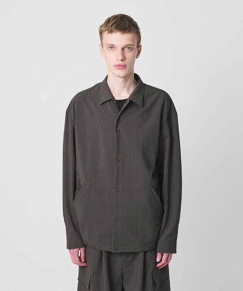 MONKEY TIME（モンキータイム）の「RENU TROシリーズ コーチ ジャケット -セットアップ対応-（ブルゾン・メンズ・ダークグレー/ブラック・S/M/L/XL）」の19枚目の写真