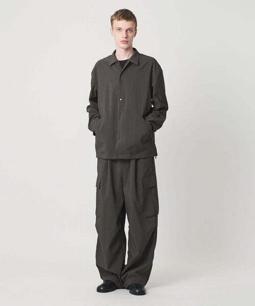 MONKEY TIME（モンキータイム）の「RENU TROシリーズ コーチ ジャケット -セットアップ対応-（ブルゾン・メンズ・ダークグレー/ブラック・S/M/L/XL）」の22枚目の写真