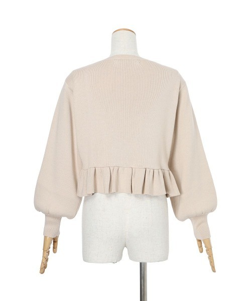 an another angelus（アンアナザーアンジェラス）の「ローズ刺繍ペプラムニットカーディガン（カーディガン/ボレロ・レディース・ピンクベージュ/ミント・FREE）」の18枚目の写真