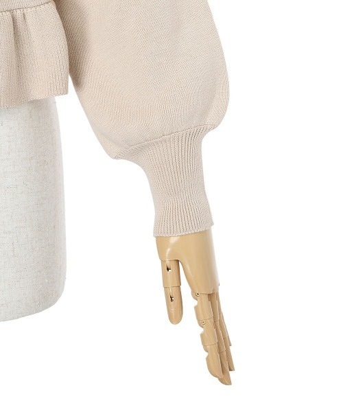 an another angelus（アンアナザーアンジェラス）の「ローズ刺繍ペプラムニットカーディガン（カーディガン/ボレロ・レディース・ピンクベージュ/ミント・FREE）」の21枚目の写真