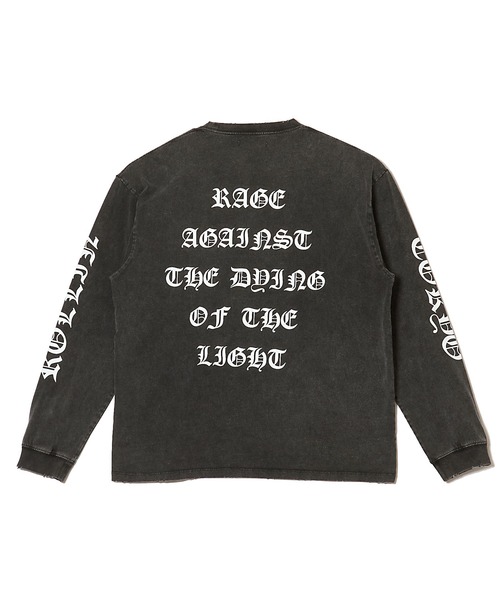 MSML(エムエスエムエル)の「OLD ENGLISH LONG SLEEVE T SHIRT(Tシャツ/カットソー・メンズ・ブラック・M/L/XL)」の1枚目の写真
