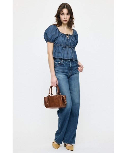 MOUSSY（マウジー）の「【26年SS新作】【セットアップ対応】TENCEL(TM) DENIM STRAIGHT（デニムパンツ・レディース・ブルー/ワンウォッシュ・23inch/24inch/25inch/26inch/27inch）」の5枚目の写真