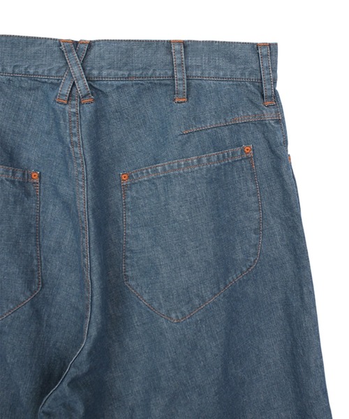 KOZABURO(コウザブロウ)の「【KOZABURO/コウザブロウ】WIDE LEG KNEE PATCH SHORTS(その他パンツ・メンズ・ライトブルー・2/1)」の3枚目の写真