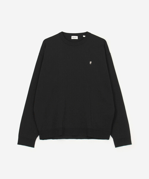 GYMPHLEX(ジムフレックス)の「Gymphlex | ジャージー クルーネックプルオーバー MEN(ニット/セーター・メンズ・ブラック/グリーン系その他・L/M)」の2枚目の写真