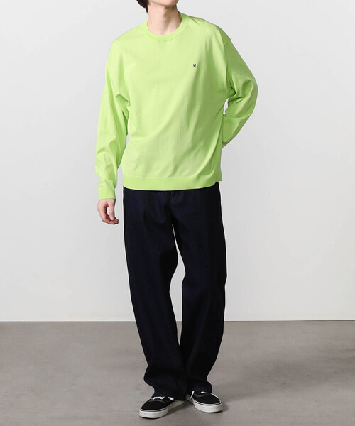 GYMPHLEX(ジムフレックス)の「Gymphlex | ジャージー クルーネックプルオーバー MEN(ニット/セーター・メンズ・ブラック/グリーン系その他・L/M)」の13枚目の写真